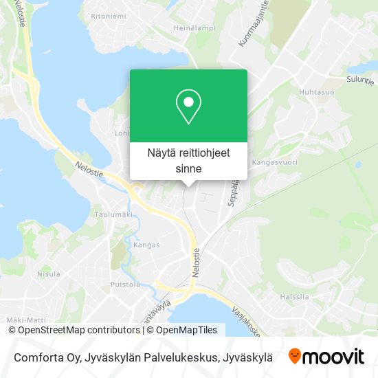 Comforta Oy, Jyväskylän Palvelukeskus kartta