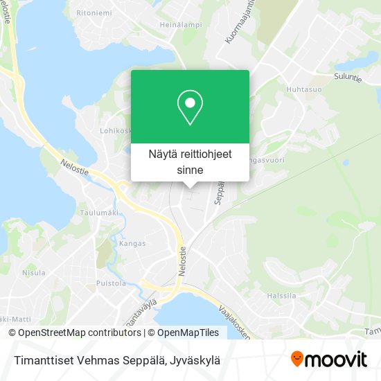 Timanttiset Vehmas Seppälä kartta