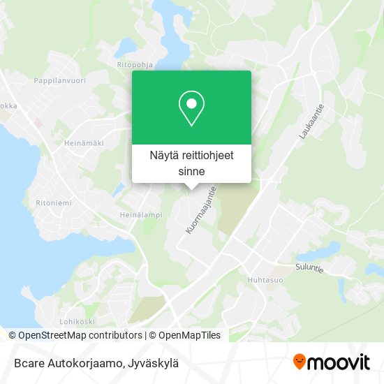 Bcare Autokorjaamo kartta
