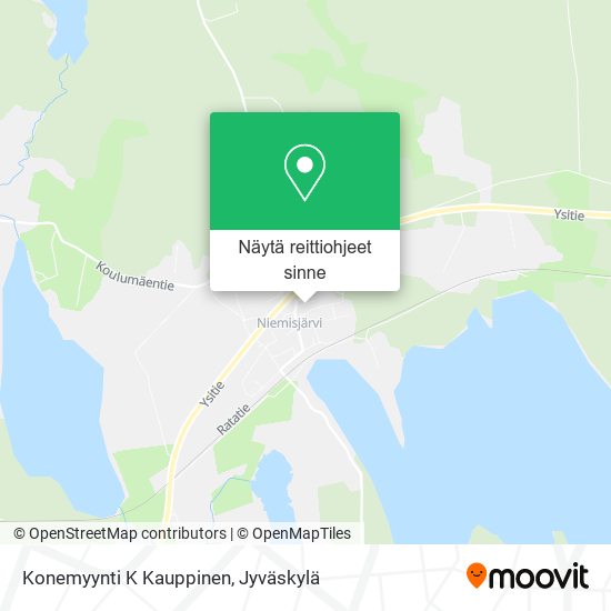 Konemyynti K Kauppinen kartta