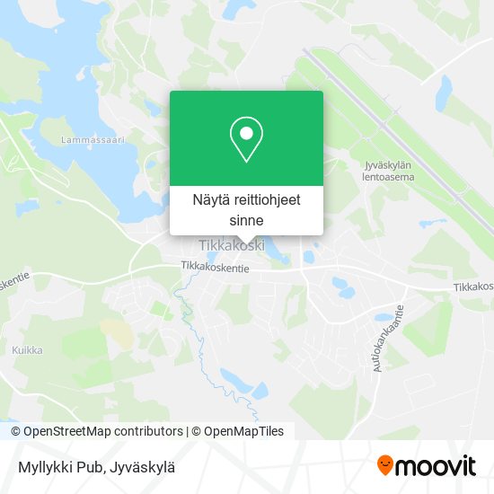 Myllykki Pub kartta