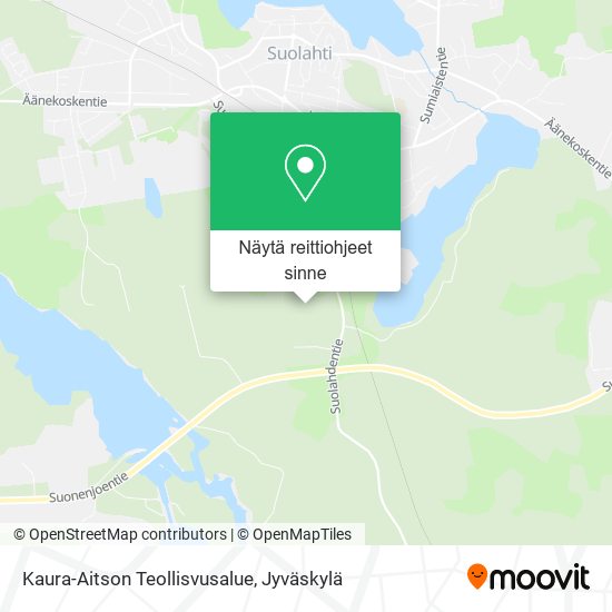 Kaura-Aitson Teollisvusalue kartta