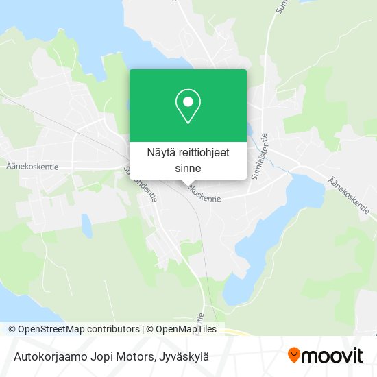 Autokorjaamo Jopi Motors kartta