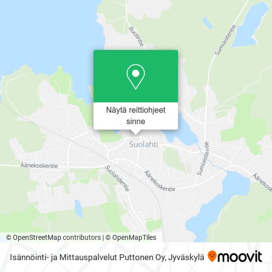 Isännöinti- ja Mittauspalvelut Puttonen Oy kartta