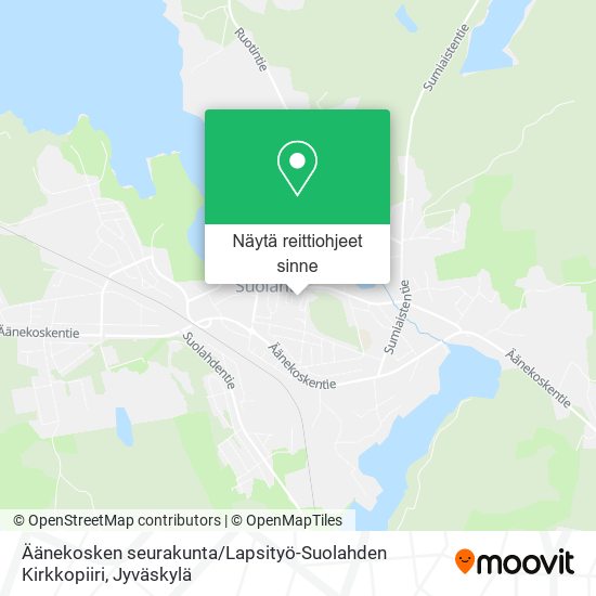 Äänekosken seurakunta / Lapsityö-Suolahden Kirkkopiiri kartta