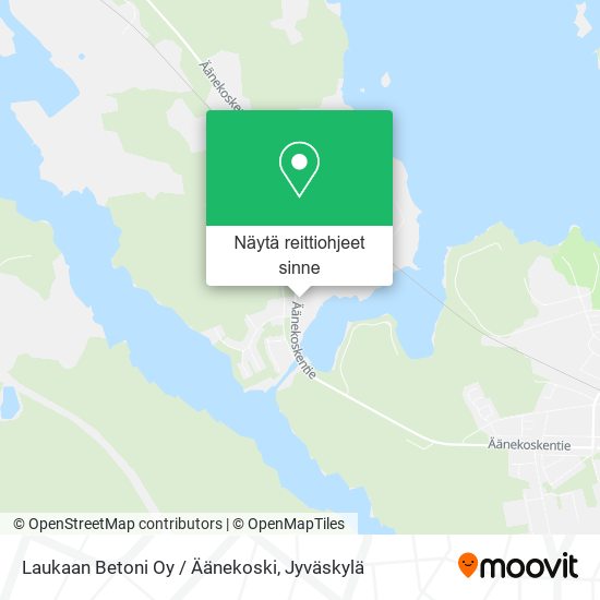 Laukaan Betoni Oy / Äänekoski kartta