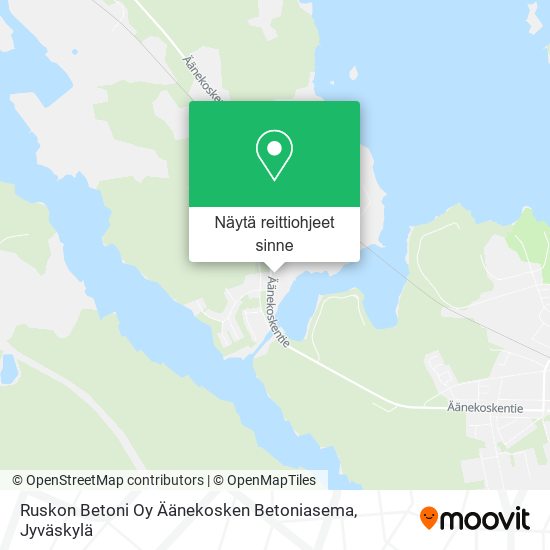 Ruskon Betoni Oy Äänekosken Betoniasema kartta