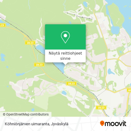 Köhniönjärven uimaranta kartta