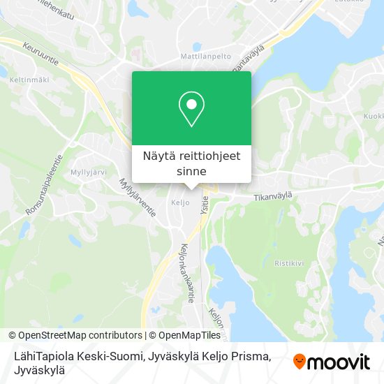 LähiTapiola Keski-Suomi, Jyväskylä Keljo Prisma kartta