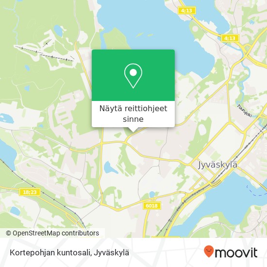 Kortepohjan kuntosali kartta