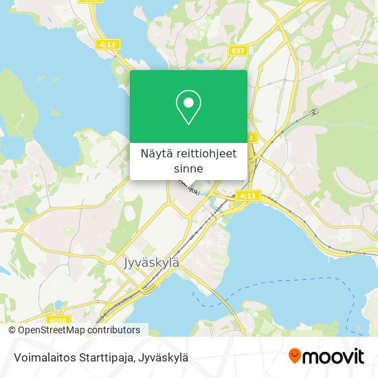 Voimalaitos Starttipaja kartta