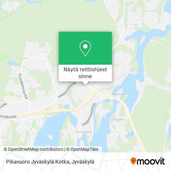 Pikavuoro Jyväskylä-Kotka kartta