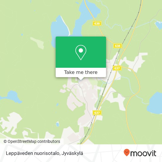 Leppäveden nuorisotalo kartta