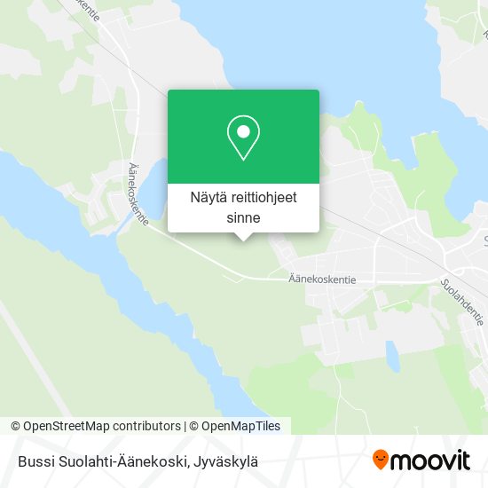 Bussi Suolahti-Äänekoski kartta