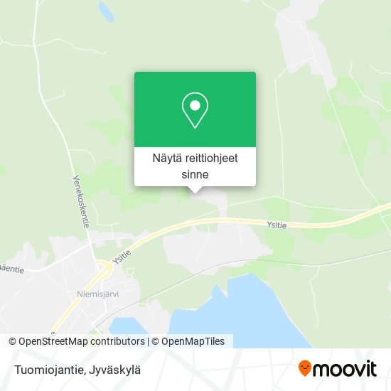 Tuomiojantie kartta