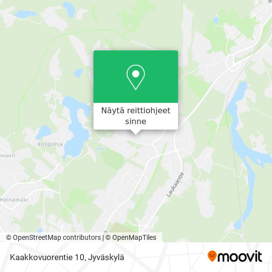 Kaakkovuorentie 10 kartta