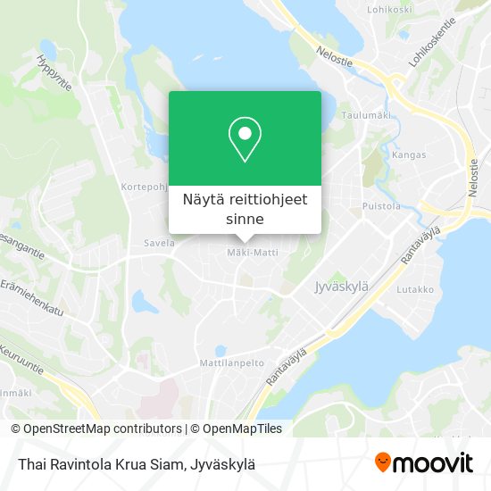 Kuinka päästä kohteeseen Thai Ravintola Krua Siam paikassa Jyväskylä  kulkuvälineellä Bussi?