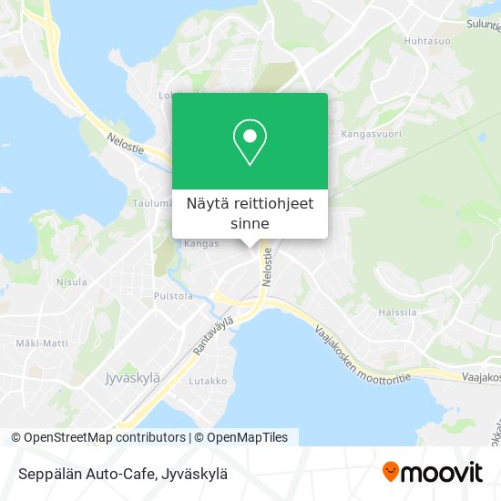 Seppälän Auto-Cafe kartta