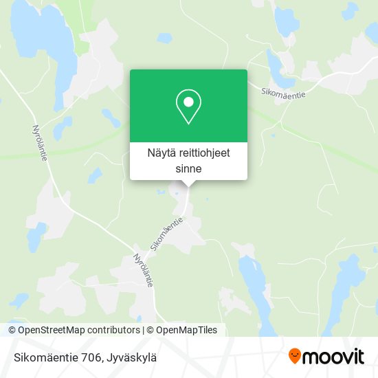 Sikomäentie 706 kartta