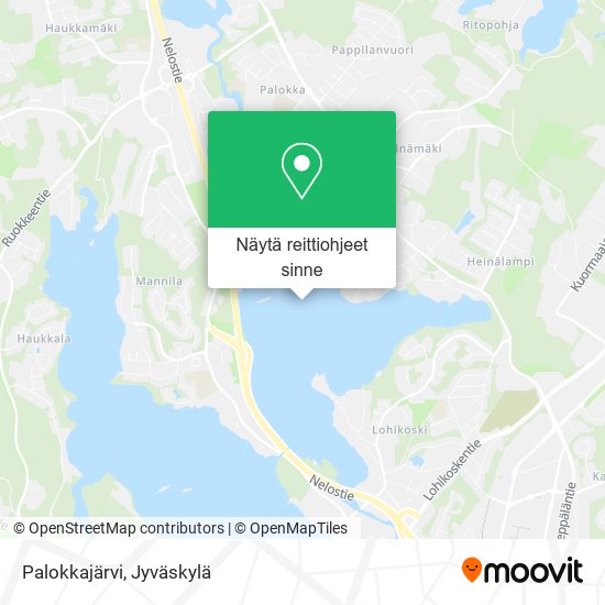 Palokkajärvi kartta