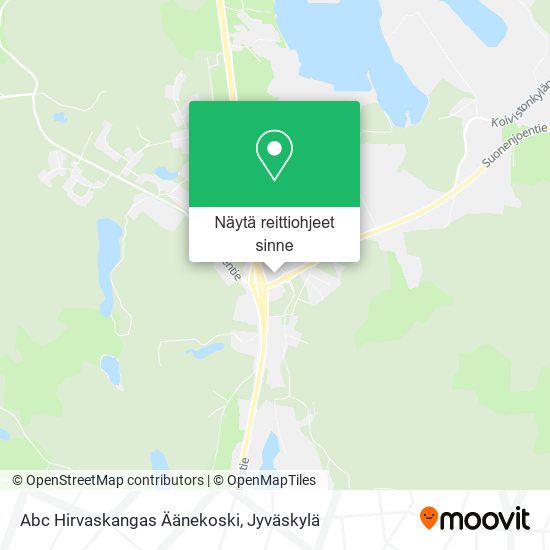 Abc Hirvaskangas Äänekoski kartta