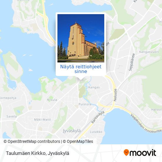 Kuinka päästä kohteeseen Taulumäen Kirkko paikassa Jyväskylä  kulkuvälineellä Bussi?