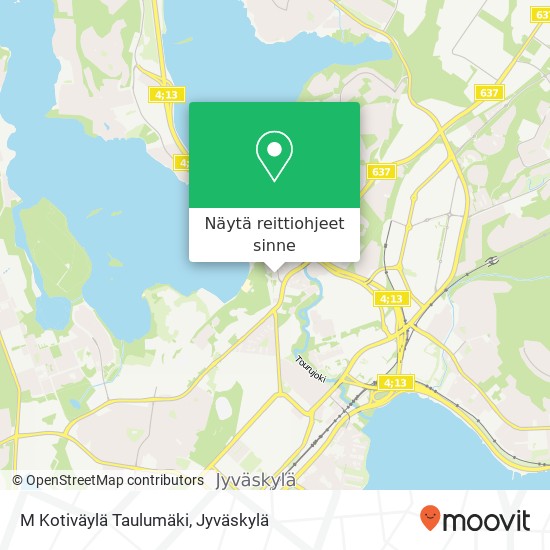 M Kotiväylä Taulumäki kartta