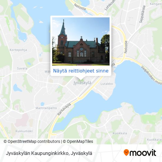 Jyväskylän Kaupunginkirkko kartta