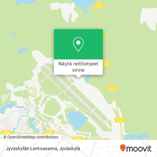Jyväskylän Lentoasema kartta