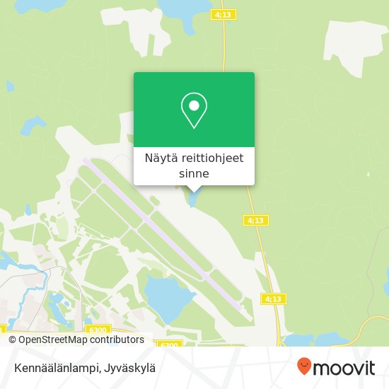 Kennäälänlampi kartta