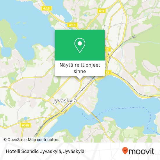 Hotelli Scandic Jyväskylä kartta