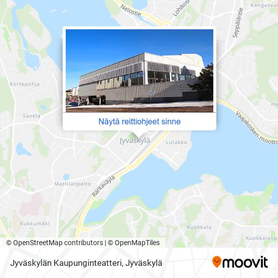 Jyväskylän Kaupunginteatteri kartta