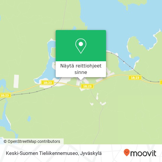 Keski-Suomen Tieliikennemuseo kartta