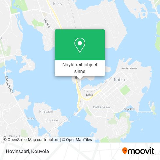 Hovinsaari kartta