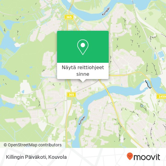 Killingin Päiväkoti kartta