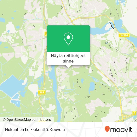 Hukantien Leikkikenttä kartta