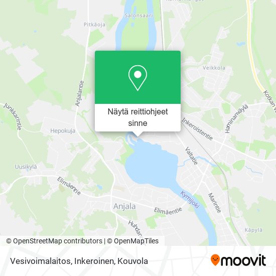 Vesivoimalaitos, Inkeroinen kartta