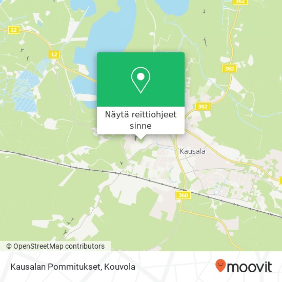 Kausalan Pommitukset kartta