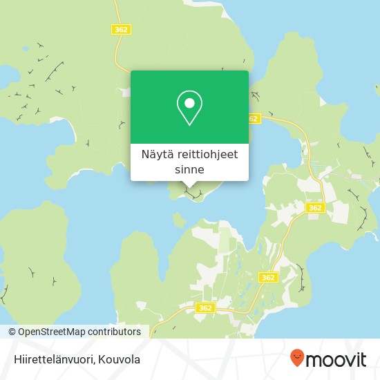 Hiirettelänvuori kartta