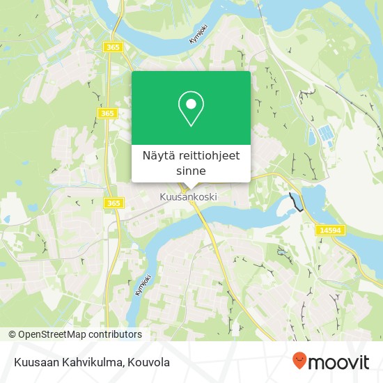 Kuusaan Kahvikulma kartta