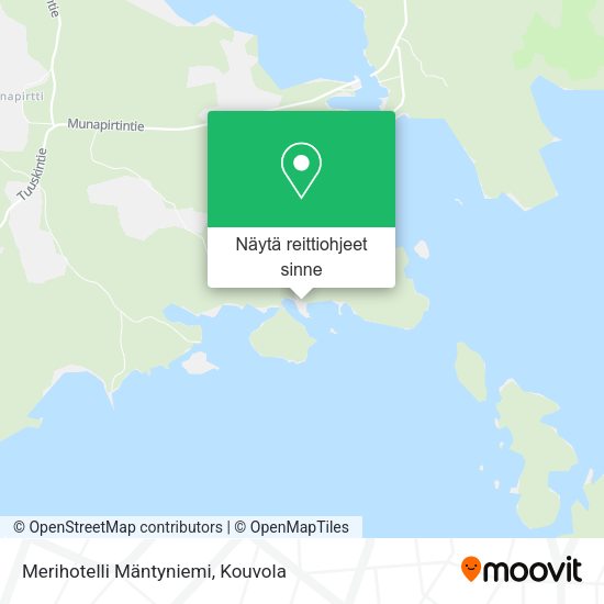 Merihotelli Mäntyniemi kartta