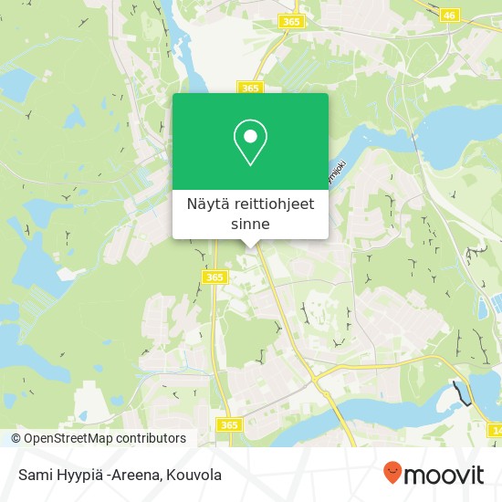 Sami Hyypiä -Areena kartta