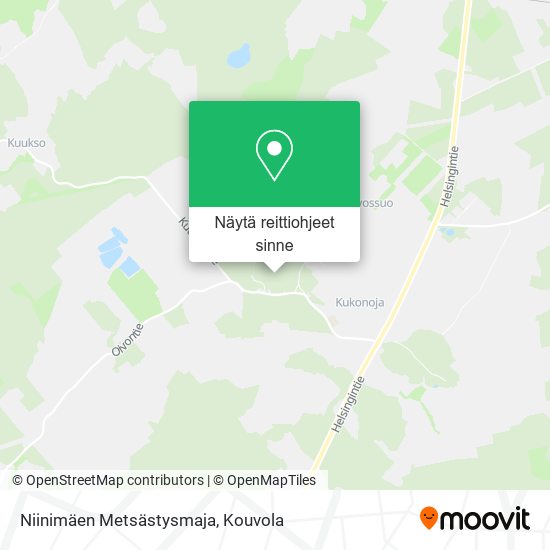 Niinimäen Metsästysmaja kartta