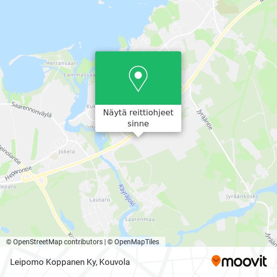 Leipomo Koppanen Ky kartta