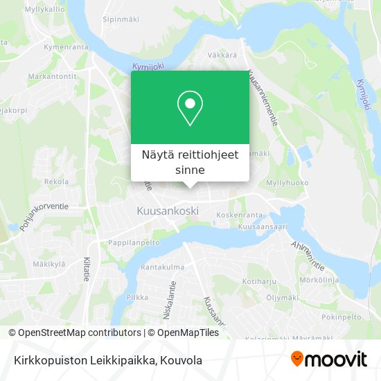 Kirkkopuiston Leikkipaikka kartta