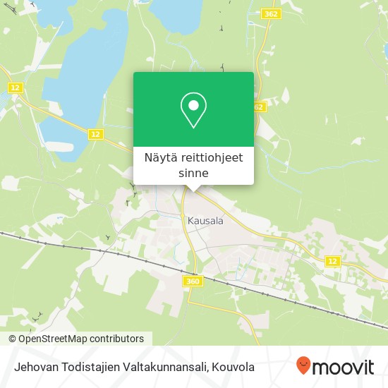 Jehovan Todistajien Valtakunnansali kartta