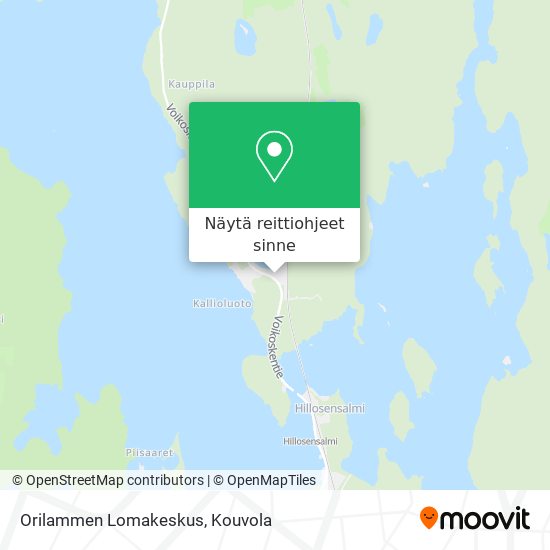 Orilammen Lomakeskus kartta