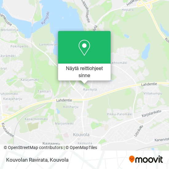 Kouvolan Ravirata kartta