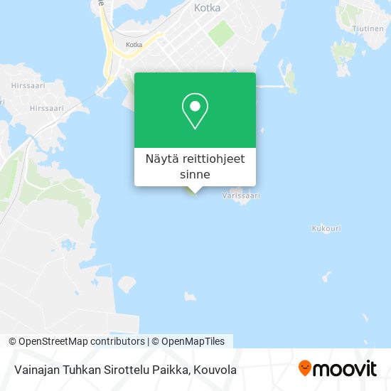 Vainajan Tuhkan Sirottelu Paikka kartta