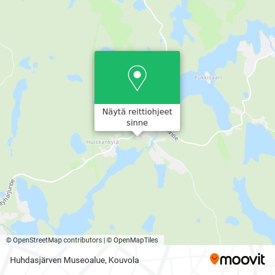 Huhdasjärven Museoalue kartta